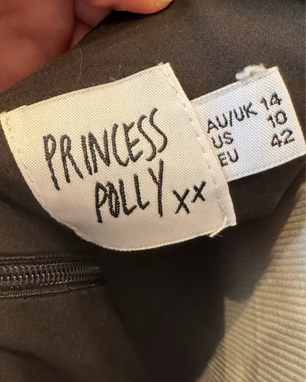 Princess Polly Black Mini Dress Fit Flare 10 M - Image 6