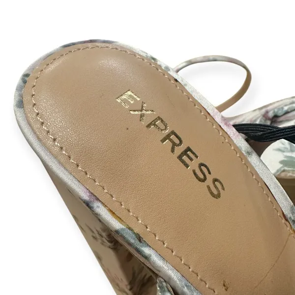 EXPRESS | NWT | 6 | Floral Twist Strap Multi-Color Platform Heeled Sandals - Image 12