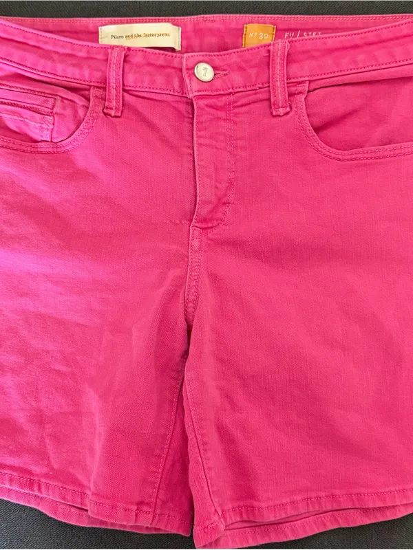 Pilcro Anthropologie Hot Pink Denim Jean Shorts - Image 3