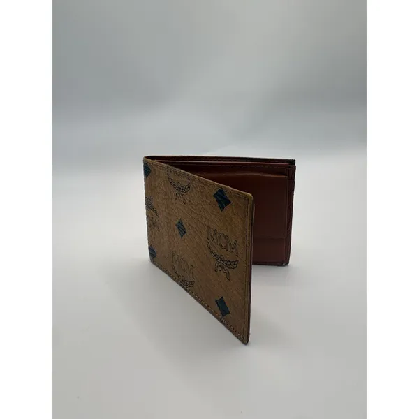 Mcm Vintage Monogram Visetos Bifold Wallet Slim - Image 6