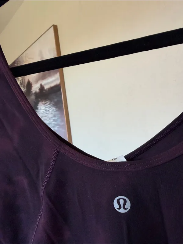 Lululemon Align Long Sleeve Shirt Diamond Dye Cassis Black Sz 4 - Image 5