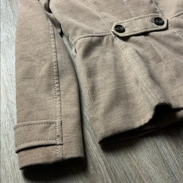 H&M Tan Double-Breasted Pea Coat Size 6 - Image 12
