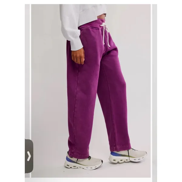 NWT Free People Movement Final‎ Call Pants/Deep Mulberry Medium - Image 7