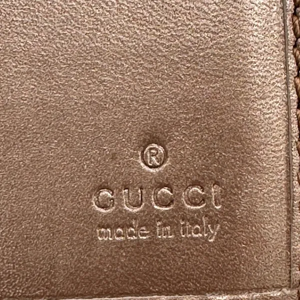 GUCCI Metallic Guccissima Continental Wallet Pink - Image 6