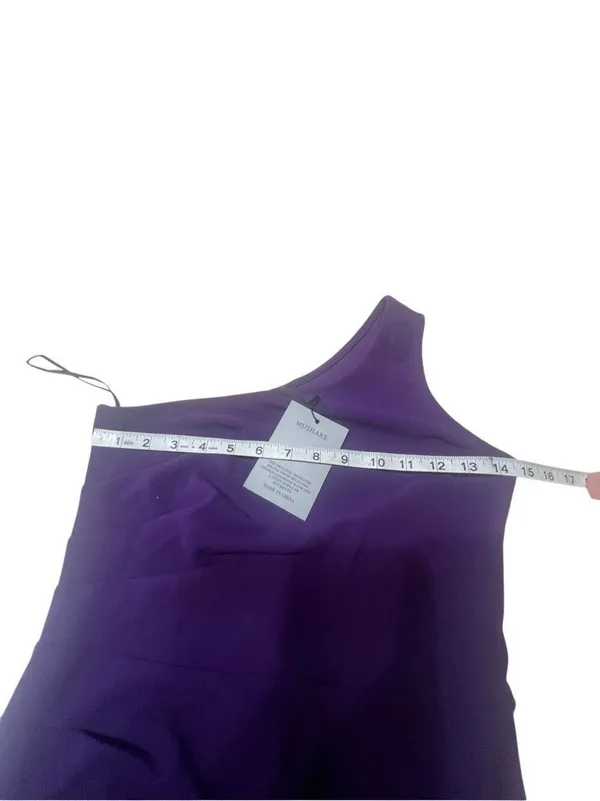 Mushare Purple Maxi One shoulder Dress Sz S NWT - Image 6