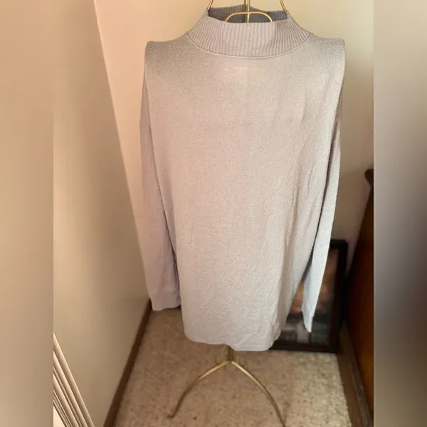 Abercrombie & Fitch Soft A&F Cozy Turtleneck Sweater Large Gray - Image 8