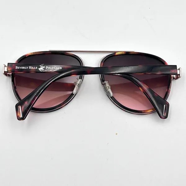 Beverly Hills Polo Club Sunglasses Women's‎ Aviator Tortoise Gradient Brown - Image 4
