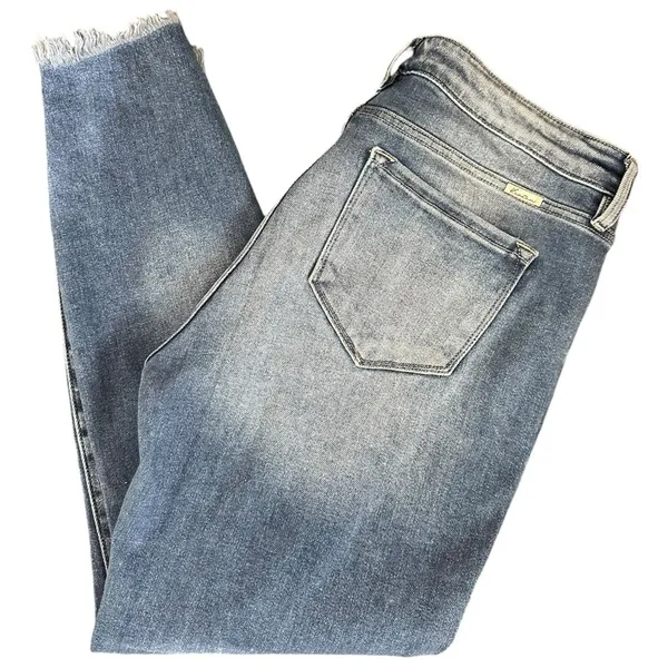KanCan Women’s Size 15 31 Light Blue Wash High Rise Destroyed Ankle Skinny Jeans - Image 6