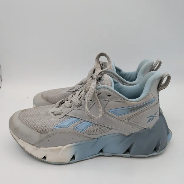 Reebok Zig Dynamica 4 Womens Grey Blue Running Shoes Sneakers US‎ 5.5 FFC0096069 - Image 2