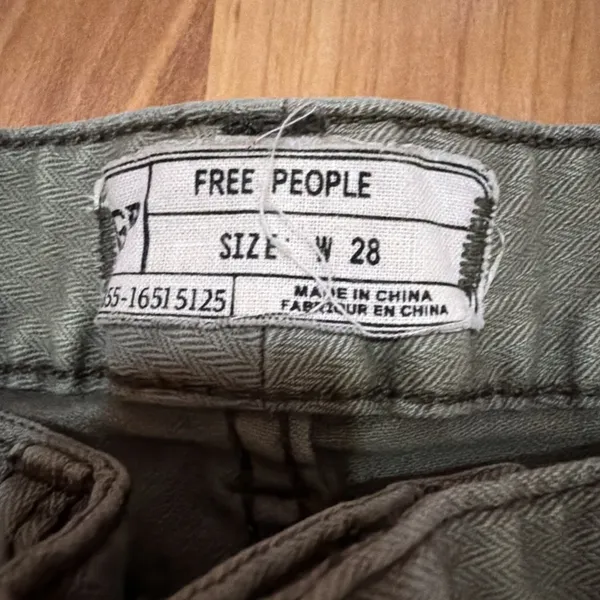 We The Free Free People Skinny Ankle Jeans Green Women’s 28 - Image 2