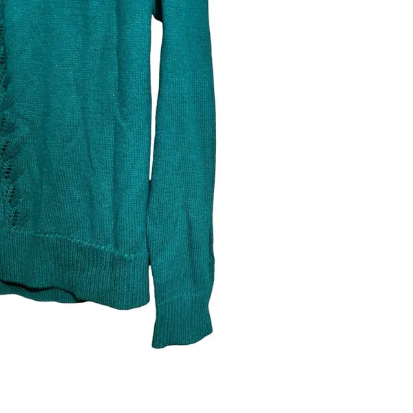 Lilly Pulitzer Sweater Womens Medium Green Crewneck Pullover Sweatshirt - Image 5