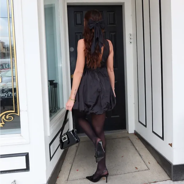 Cider Bubble Hem Mini Dress - Image 6