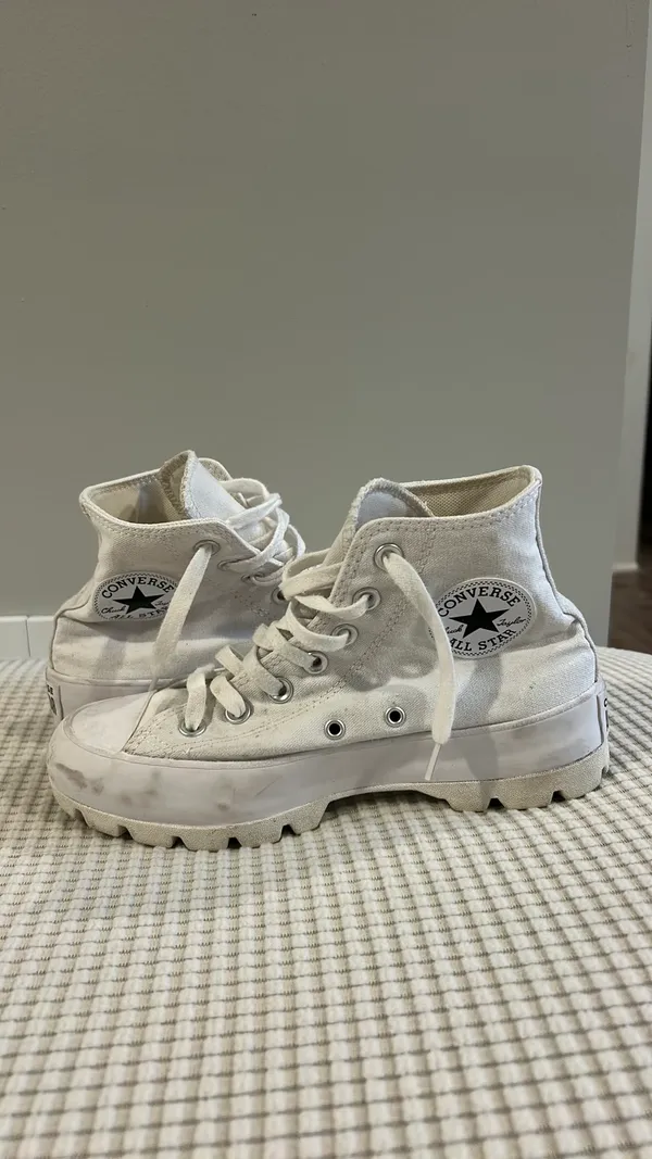 White Converse High-Top Sneakers All Star All - Image 4