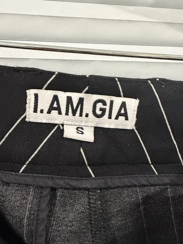 I.AM.GIA black stripe wide leg pants small - Image 2