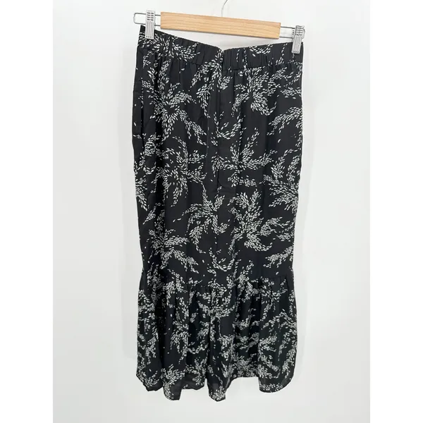 Entro Womens Black Button Front‎ Midi Skirt S Whimsigoth Fairy Boho Cottagecore - Image 2