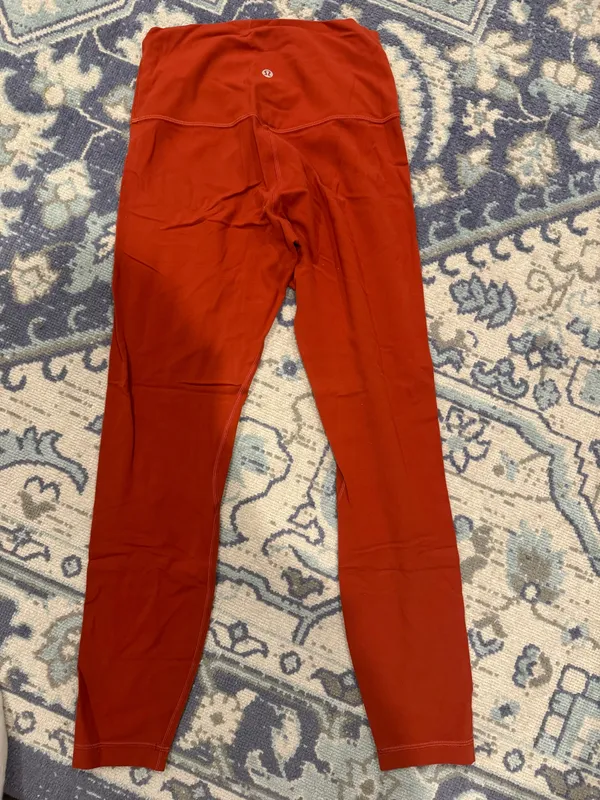 Lululemon Burnt Orange Align Leggings 25" 6 - Image 2