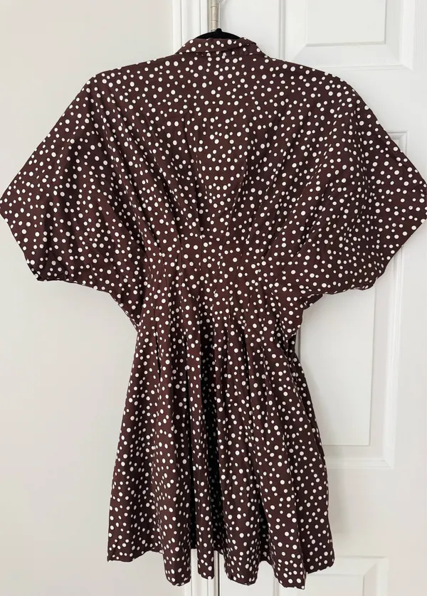 Anthropologie The Tobie Tie-Neck Shirt Dress by Exquise, Size S - Image 13