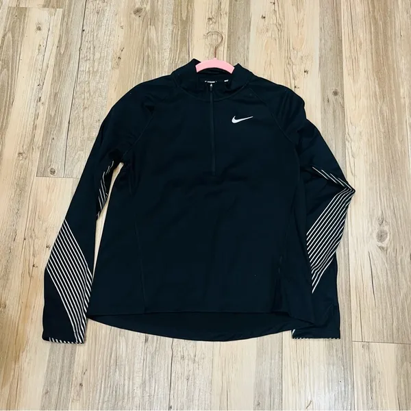 Nike Element Black Activewear Dry fit Running Medium jacket zip up - Image 5