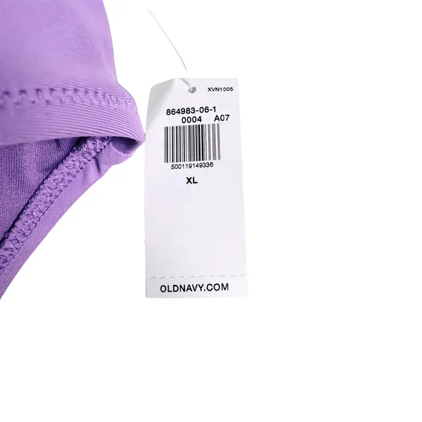 Old Navy Banded High Waist French Cut Bikini Bottoms Size XL Purple Beach Summer - Image 3
