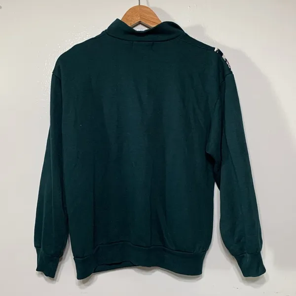 Vintage 1990s Sporting Club Green Knit Sweater Size S - Image 4
