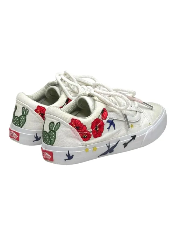 Vans® ✌︎ Old Skool Limited Edition Desert Embellished Sneaker ✌︎︎ White ✌︎︎ 7M - Image 3