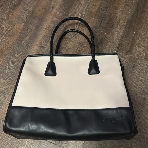 Tanger Dual Style‎ Large Double Strap Tote Bag NICE! Brown - Image 2