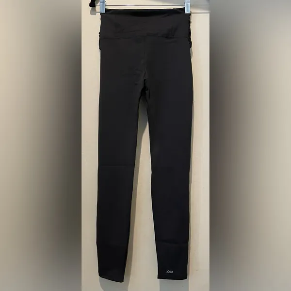 NWOT Zuda Black Bow Tie Leggings Size XXS - Image 4