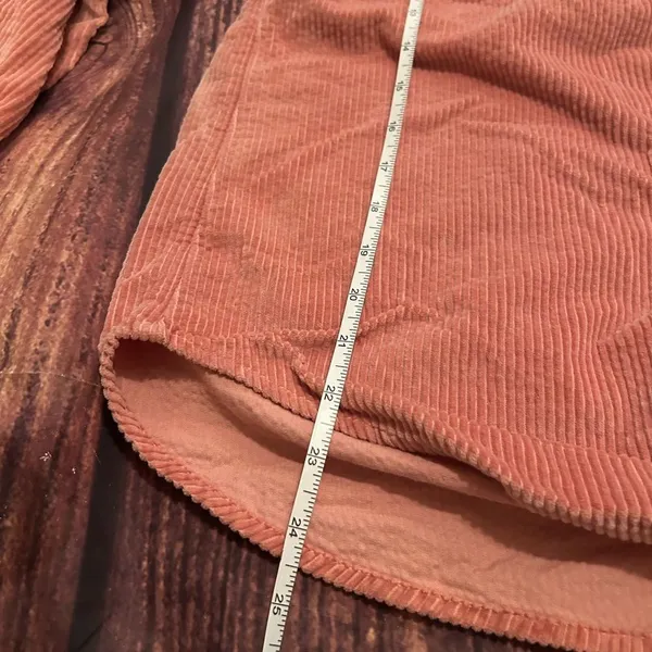 Women’s American Eagle Corduroy Pink Button Down Shirt Medium - Image 3