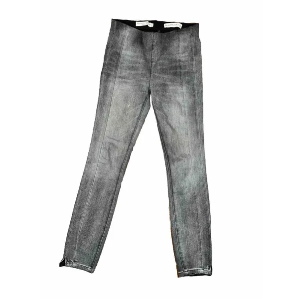 Pilcro and the Letterpress High Rise Denim Legging sz 28 Gray Pant Anthropolgie‎ - Image 2