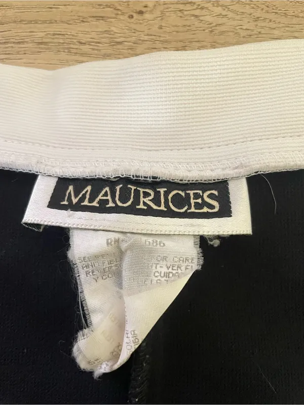 Maurices Vintage 90s Mod Mini Dress Black White Square Neck Size Medium - Image 2
