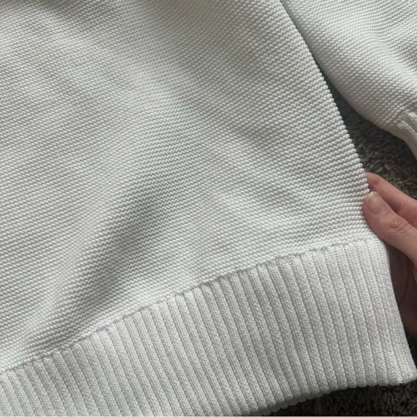 Aerie White Half-Zip Sweatshirt - Image 7