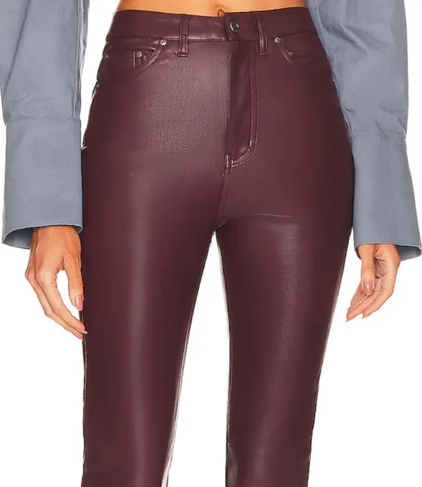 Revolve AFRM Heston Vegan Leather Straight Leg Pants - Image 3