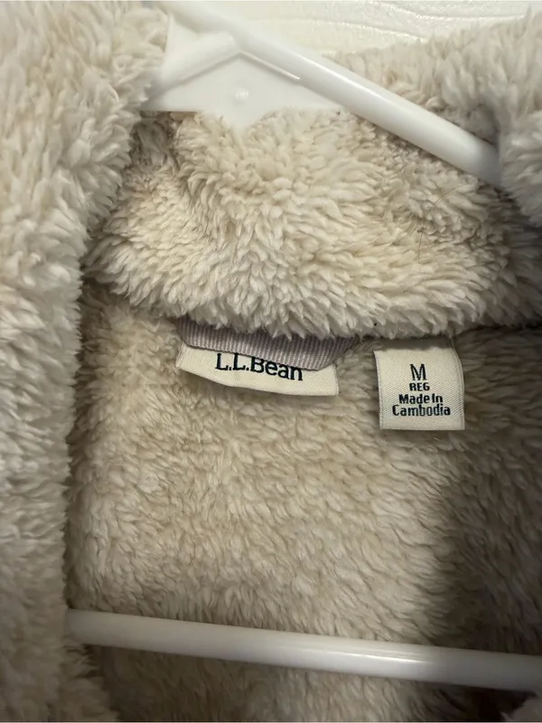 L.L. Bean Hi-Pile Fleece Pullover Size Medium - Image 5