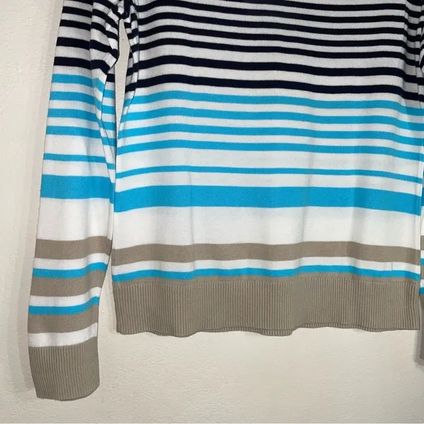 Brooks Brothers M Cotton Crew Neck Striped Sweater Long Sleeve - Image 8
