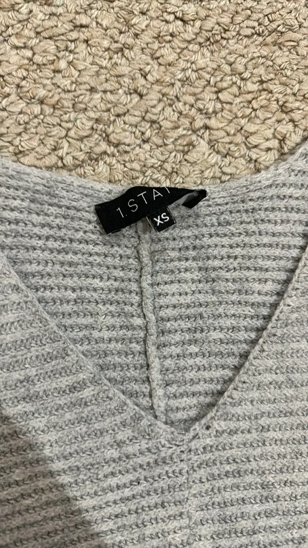 1. State Gray Sweater - Image 2
