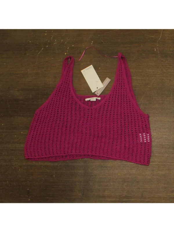 NWT O'Neill Womens Ryan Crochet Cover Up Tank SP5403001 Fuchsia Purple Pink M - Image 4