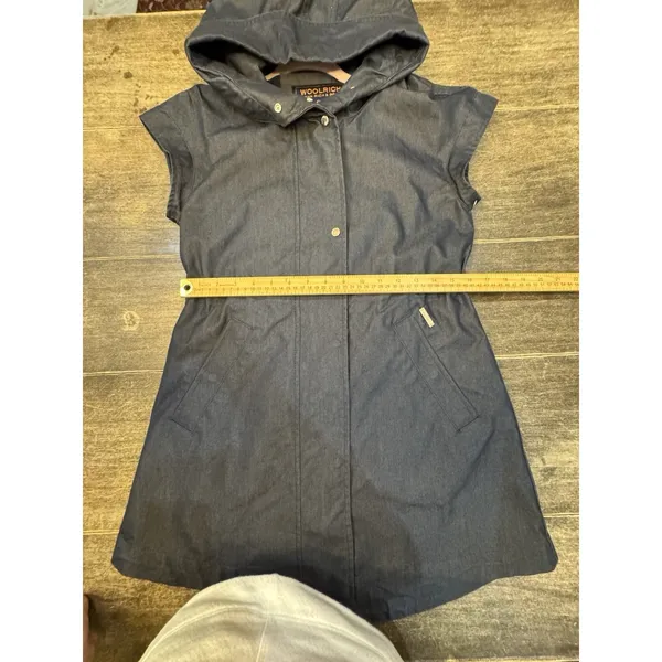 Woolrich John Rich‎ & Bros. hooded utility vest Size XS Lightweight Blue - Image 9