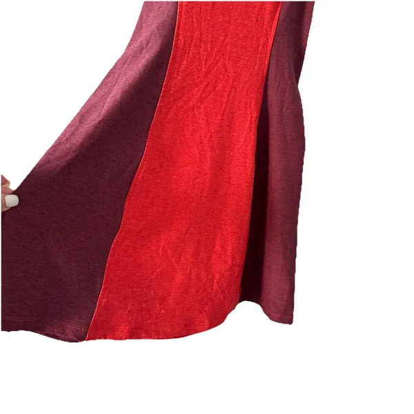 Outdoor Voices Athena Colorblock Tank Dress Small Red‎ Maroon Racerback Athletic - Image 6