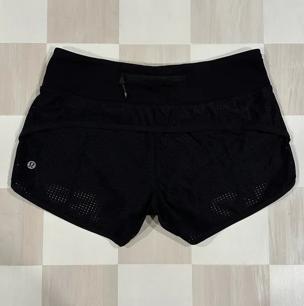 Lululemon Black Mesh Speed Short - Image 3