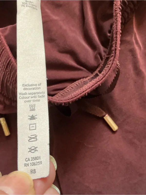 Lululemon principal dancer pant 32” midnight maroon size 10 - Image 9