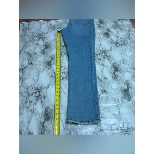 Abercrombie & Fitch Curve Love The 90s Slim Straight Ultra High Rise Jeans 28/6 - Image 8
