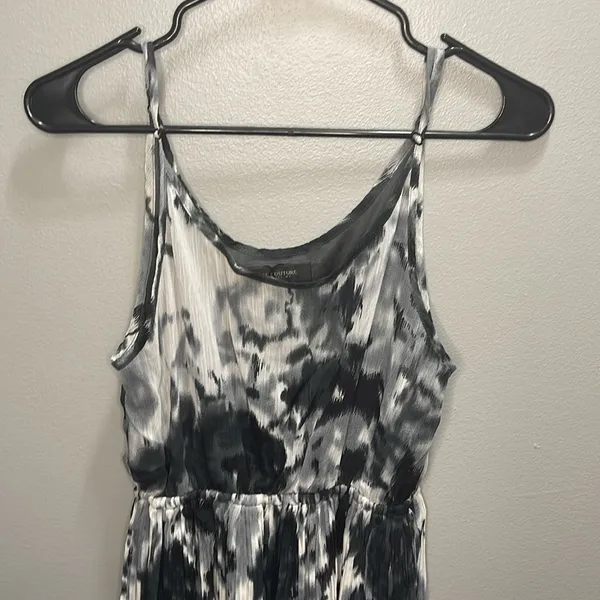 Miss Me MM Couture Women's Tie‎ Dye Black White Chiffon Dress Size S - Image 2