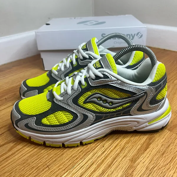 Saucony Grid Jazz 9 Yellow Silver Size 5.5M/7W - Image 5