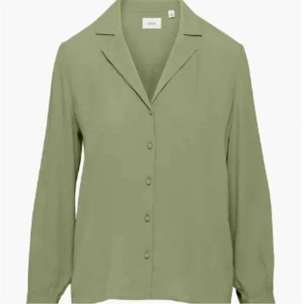 Aritzia  Wilfred Tulum‎ Blouse Green Button Down XS - Image 3