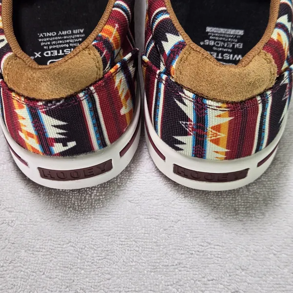 NWOT Twisted X Hooey Men’s 9M Southwestern Aztec Slip-On Loper Shoes - Image 3
