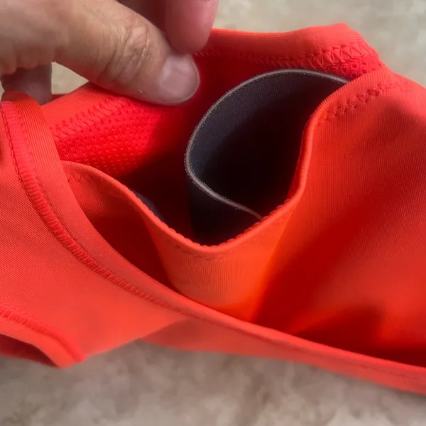 Nike Womens Swoosh Medium Support Sports Bra Orange Red NWT athletic running - Image 8
