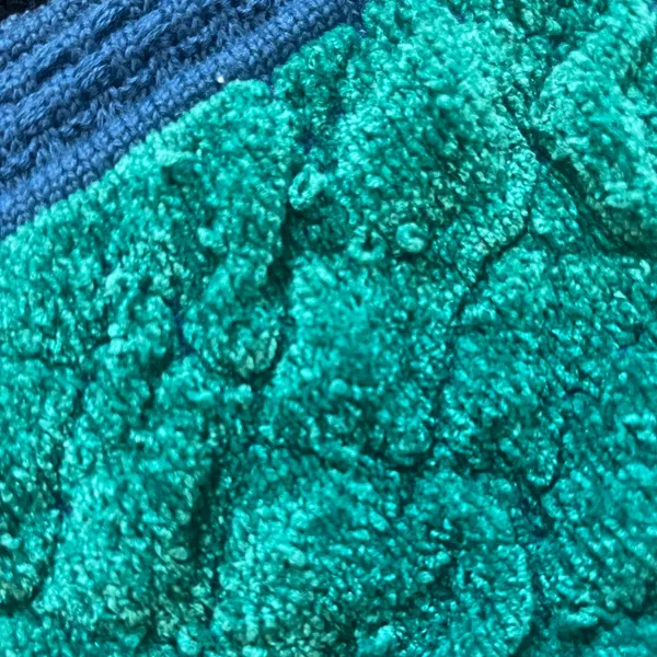Vintage Mark Fore & Strike Blue and Green Wool‎ Blend Chunky Cardigan Sweater - Image 4