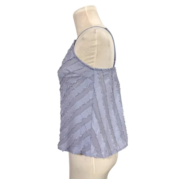 Intimately Free People Blue Frayed Chevron‎ Cami Tank Top XS Boho Feminine - Image 2