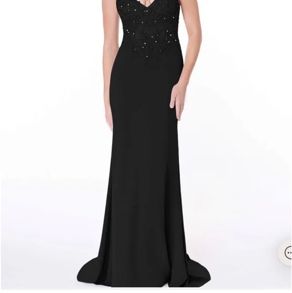 Azazie Dress Black Bridesmaid Prom - Image 3