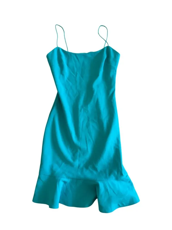LIKELY Blue Ruffle Trim Cocktail Dress Size 2 - Image 7